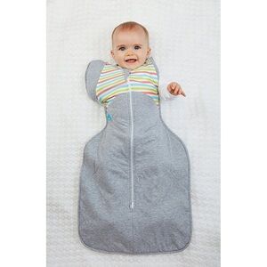 Swaddle up sleeper with removable arm covers